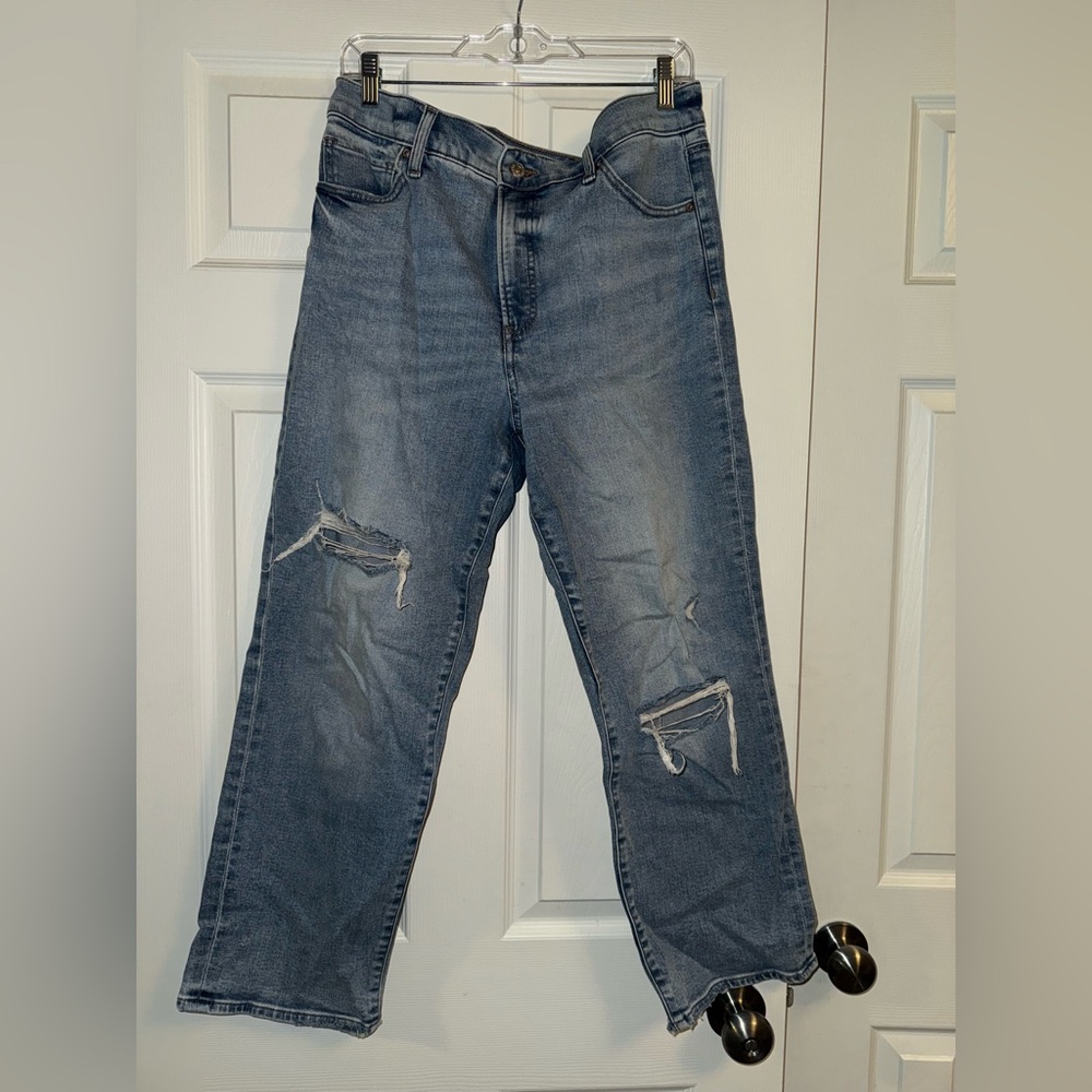 Express straight ankle jeans